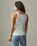 Women's Stretch Rib Tank - White
